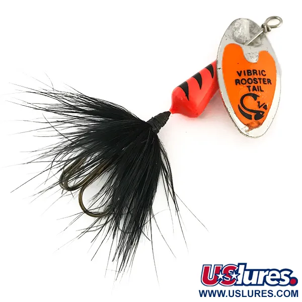 Vintage  Yakima Bait Vibric Rooster Tail UV, 1/4oz  spinning lure #8291