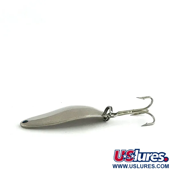 Vintage Seneca Little Cleo, 1/4oz Nickel / Silver fishing spoon #8302