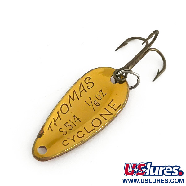 Vintage   Thomas Cyclone, 1/8oz Red Trout fishing spoon #8306