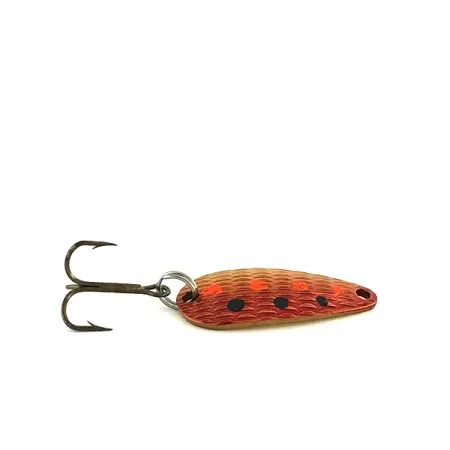 Vintage Thomas Cyclone, 1/8oz Red Trout fishing spoon #8306