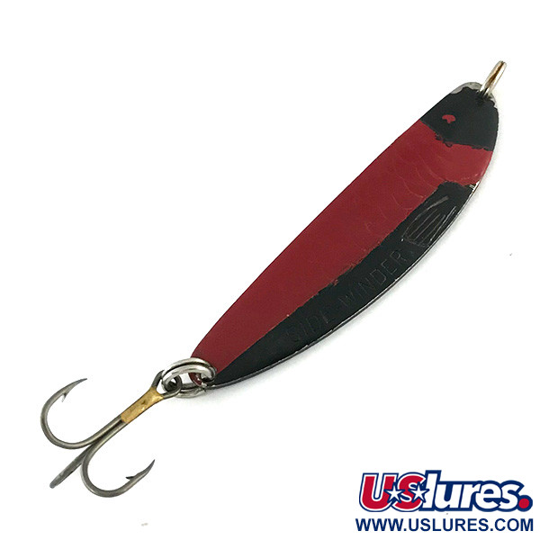Vintage  Acme Side-winder, 1/2oz Black / Red fishing spoon #8312