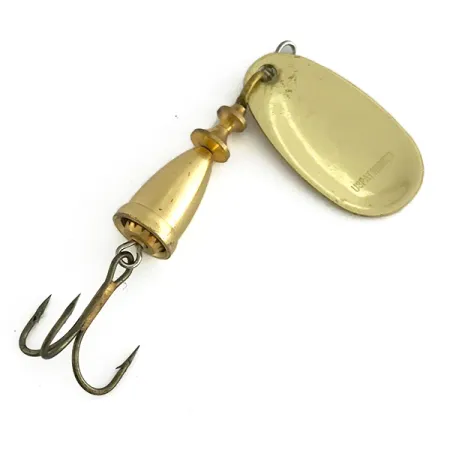 Vintage Blue Fox Super Vibrax 2, 3/16oz Gold spinning lure #8317