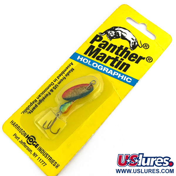   Panther Martin 2, 3/32oz Red / Blue / Golden spinning lure #8334
