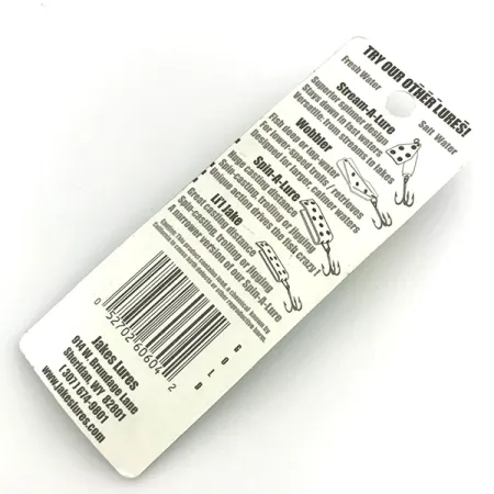 Jake's Lures Lil Jake, 3/16oz Gold / Red fishing spoon #8336