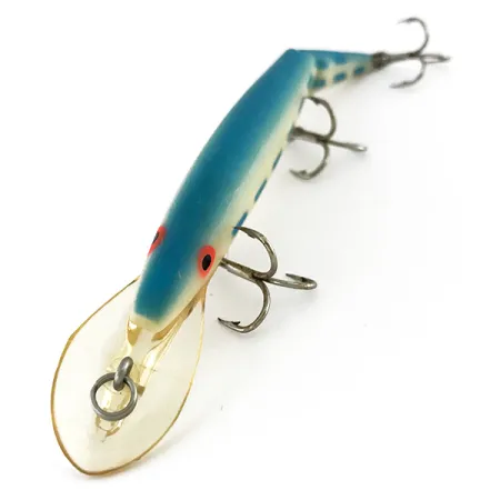 Vintage Rebel Fastrac , 2/5oz White / Light Blue fishing lure #8346