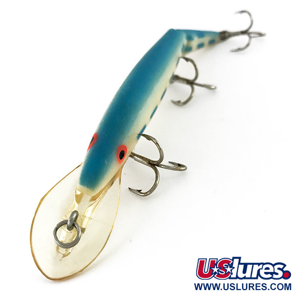 Vintage   Rebel Fastrac , 2/5oz White / Light Blue fishing lure #8346