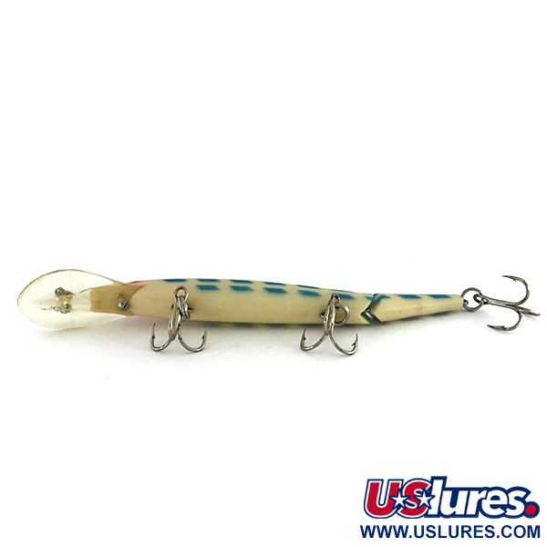 Vintage   Rebel Fastrac , 2/5oz White / Light Blue fishing lure #8346