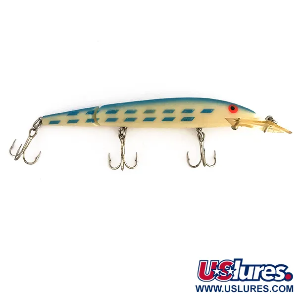 Vintage Rebel Fastrac , 2/5oz White / Light Blue fishing lure #8346