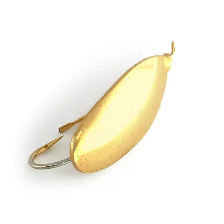 Vintage Weedless Johnson Silver Minnow, 3/16oz Gold fishing spoon #8361