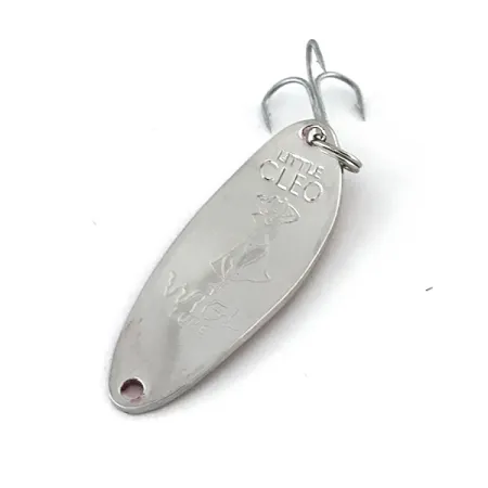 Vintage Seneca Little Cleo (Hula Girl), 1/3oz Red / Black / Nickel fishing spoon #8364