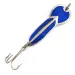 Vintage  Glen Evans Loco 3, 3/5oz Nickel / Blue fishing spoon #8367
