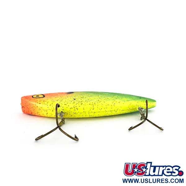 Vintage   Strike King Diamond Shad , 1/2oz Yellow / Green / Red fishing lure #8379