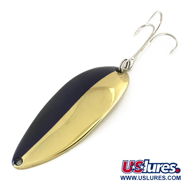 Vintage  Luhr Jensen Little Jewel, 3/4oz Gold / Blue fishing spoon #8387