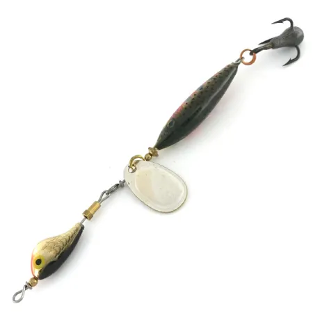 Vintage Blue Fox Vibrax Minnow Spin 1 Chaser, 2/5oz Silver / Trout spinning lure #8398