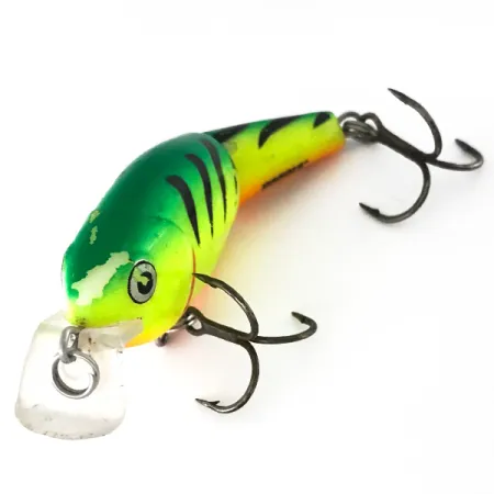 Vintage Rapala Shallow Shad Rap 07, 1/4oz FT (Fire Tiger) fishing lure #8416