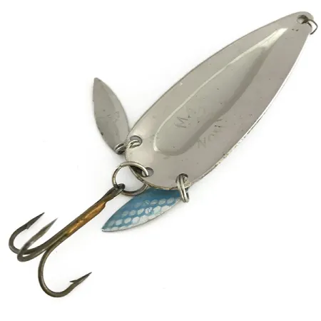 Vintage Marathon (with sonic blades), 3/5oz Blue / Nickel fishing spoon #8429