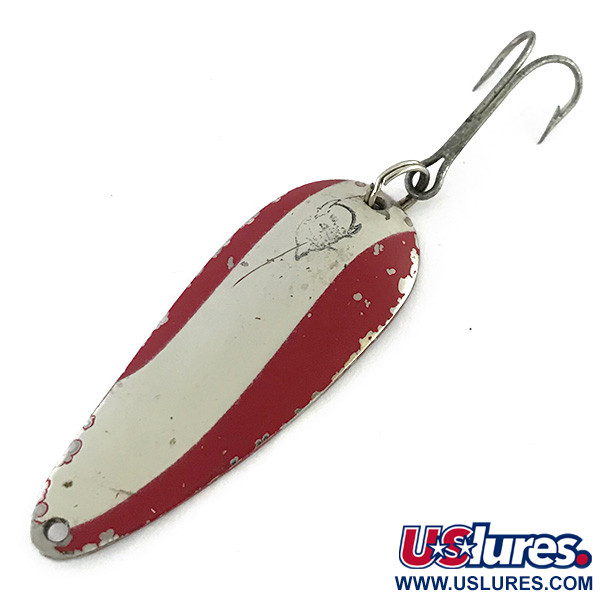 Vintage  Eppinger Dardevle Imp, 2/5oz Red / White / Nickel fishing spoon #8434