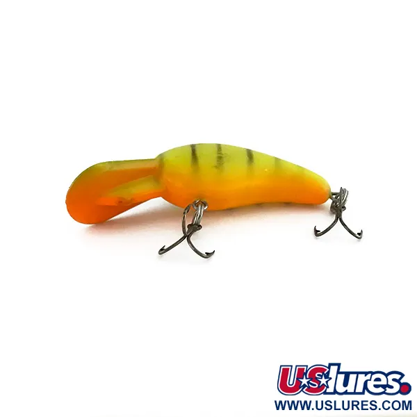 Vintage Norman Deep Tiny N UV, 1/8oz Yellow Tiger fishing lure #8444