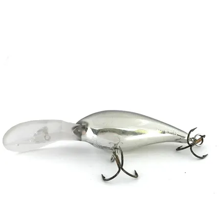 Vintage Norman DD 14, 3/5oz Mirror Silver fishing lure #8449
