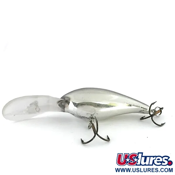 Vintage Norman DD 14, 3/5oz Mirror Silver fishing lure #8449