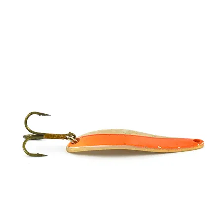 Vintage Acme Fiord Spoon, 1/4oz Gold / Orange fishing spoon #8457