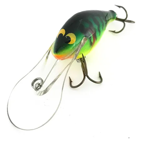 Vintage Renegade Little Diver UV, 2/5oz Fire Tiger fishing lure #8458