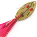 Vintage   Weedless Herter's, 3/16oz Gold / Red fishing spoon #8459