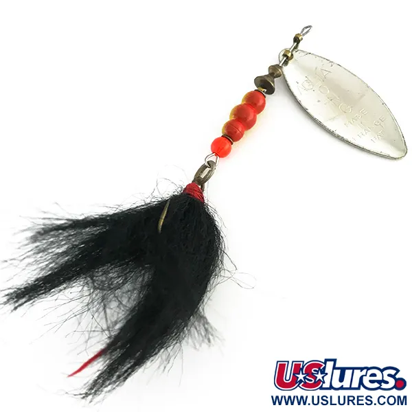 Vintage   Mepps Aglia Long 3 Dressed, 2/5oz Silver spinning lure #8465