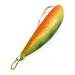 Vintage   Weedless Johnson Silver Minnow , 1/3oz Green / Orange / Nickel fishing spoon #16039
