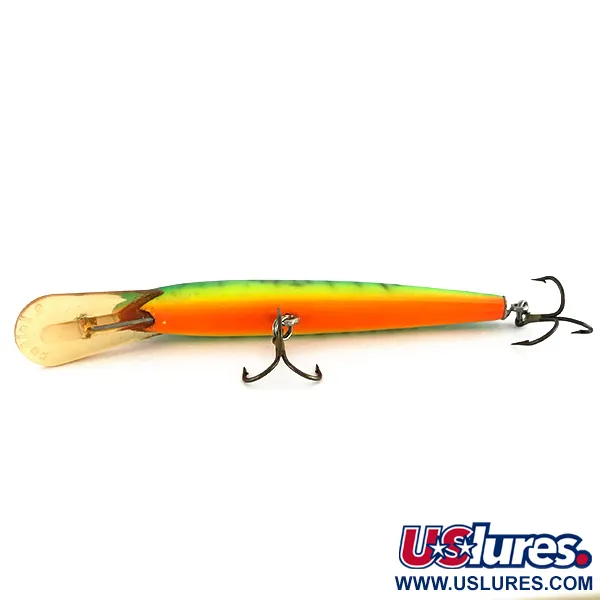 Vintage   Bagley's Diving Bang-O-Lure, 2/5oz Fire Tiger fishing lure #8474