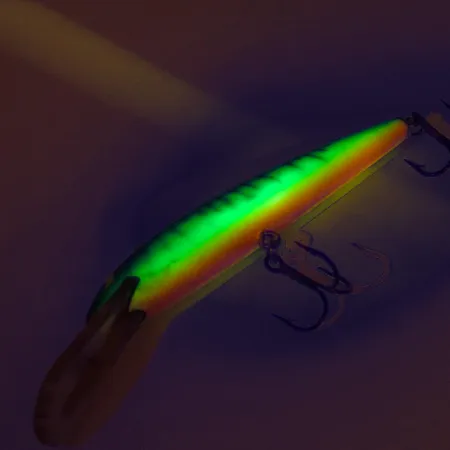 Vintage Bagley's Diving Bang-O-Lure, 2/5oz Fire Tiger fishing lure #8474