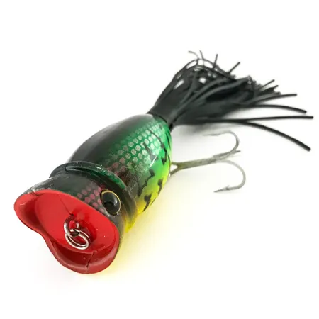 Vintage Producers Popper, 1/4oz Fire Tiger fishing lure #8476