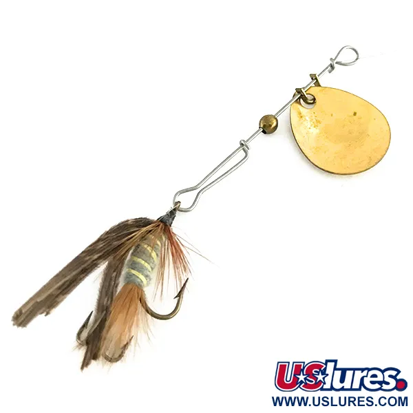 Vintage Jerry's Flies , 3/64oz Gold spinning lure #8485