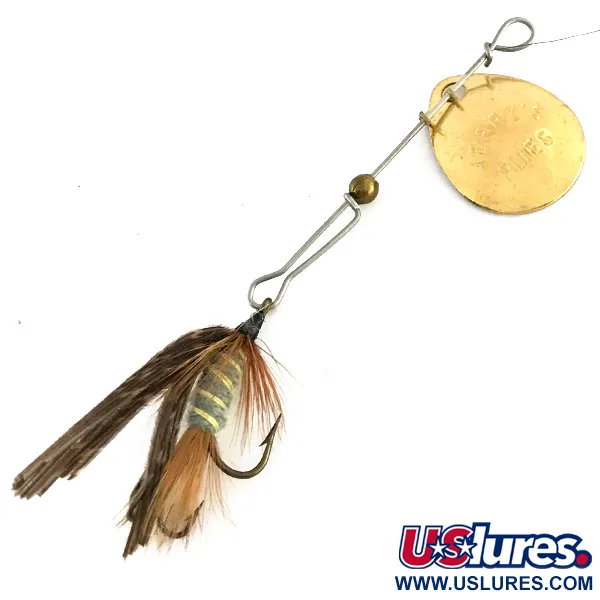 Vintage Jerry's Flies , 3/64oz Gold spinning lure #8485
