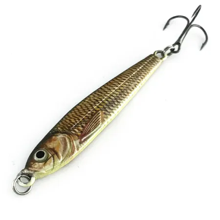 Cabela's Real Image Jig-N-Spoon, 1oz Gold Shiner fishing spoon #8496