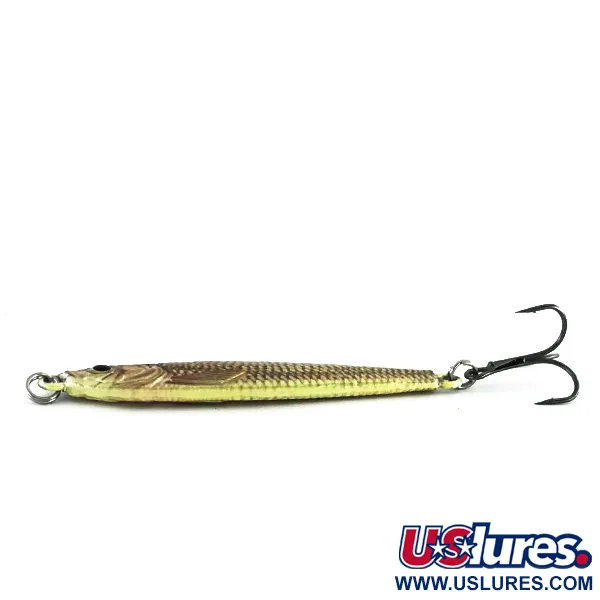 Cabela's Real Image Jig-N-Spoon, 1oz Gold Shiner fishing spoon #8496