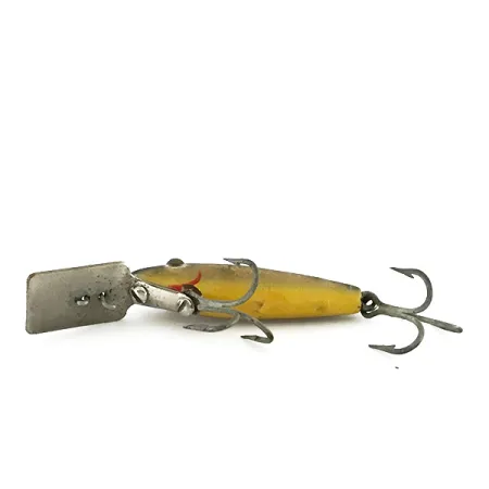 Vintage L&S Bait Mirro lure MirrOlure, 3/32oz Gold fishing lure #8501