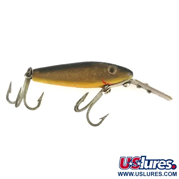Vintage  L&S Bait Mirro lure MirrOlure, 3/32oz Gold fishing lure #8501
