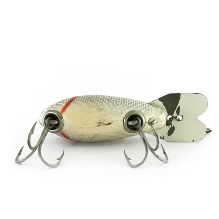 Vintage Bomber 200 series, 1/3oz Silver / White fishing lure #8502