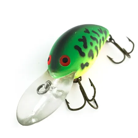 Vintage Bomber model 7A baby striper, 1/3oz Green Tiger fishing lure #8504