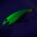 Vintage   Cotton Cordell Deep Diver UV, 1/4oz Green / Yellow / Orange fishing lure #8505