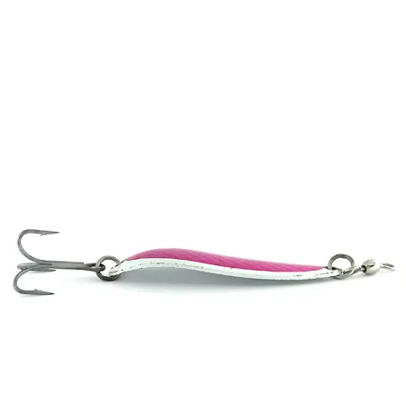 Vintage Luhr Jensen Krocodile Die #5, 1oz White / Red fishing spoon #8508