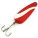 Vintage  Weller Gypsy King 0, 2/5oz Red / White / Nickel fishing spoon #8509