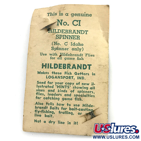 Vintage  Hildebrandt Spinners Hildebrandt 3, 3/32oz Nickel spinning lure #8519