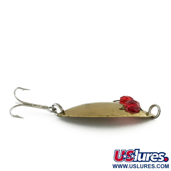 Vintage Herter's Glass eye spoon, 2/5oz Gold / Red fishing spoon #8522