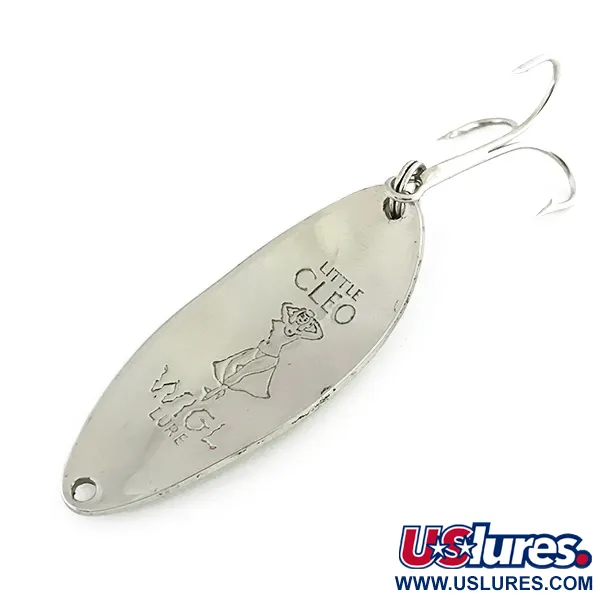 Vintage  Seneca Little Cleo (Hula Girl), 1/2oz Nickel fishing spoon #8523