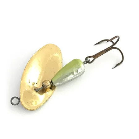 Vintage Panther Martin 6, 3/16oz Silver / Chartreuse spinning lure #8537
