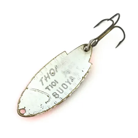 Vintage Thomas Buoyant, 3/16oz Red Trout / Nickel fishing spoon #8550