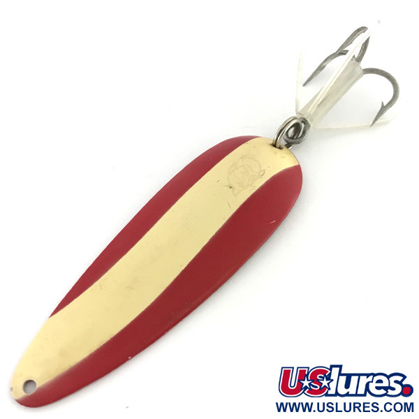 Vintage  Eppinger Dardevle, 1oz Red / Ivory / Nickel fishing spoon #8560