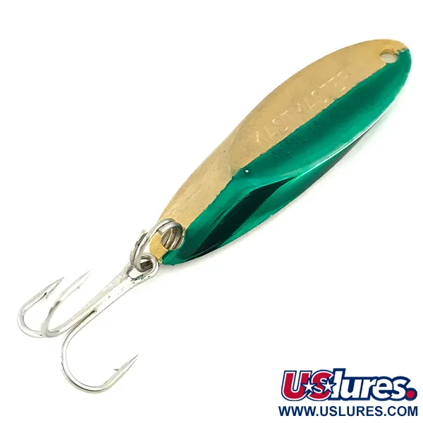 Vintage  Acme Kastmaster , 3/8oz Gold / Nickel fishing spoon #8566